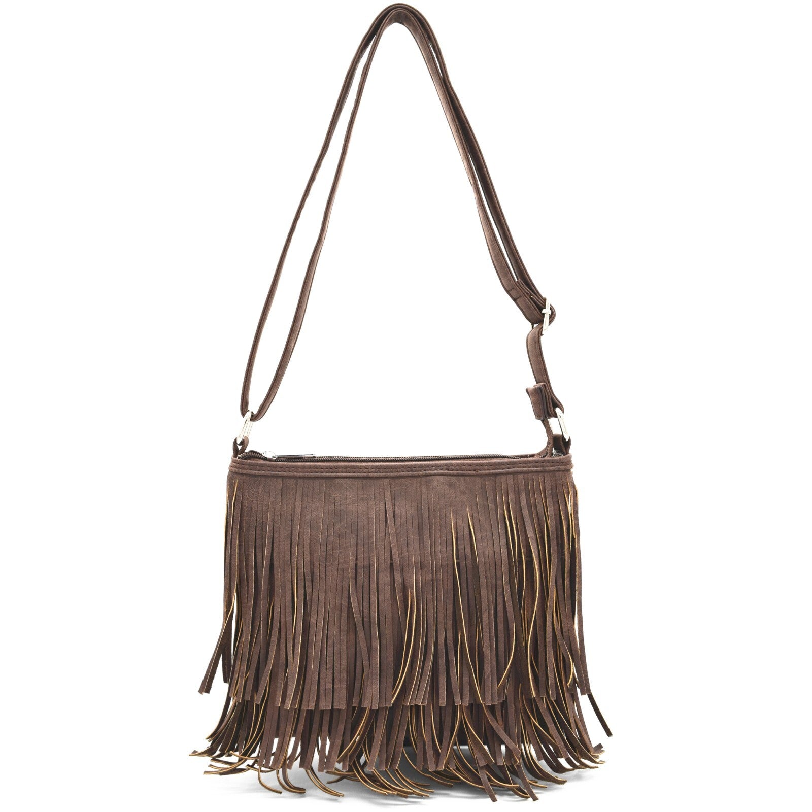 Fringe Crossbody Handbag Women Western Style Concealed Carry Purse Shoulder Bags