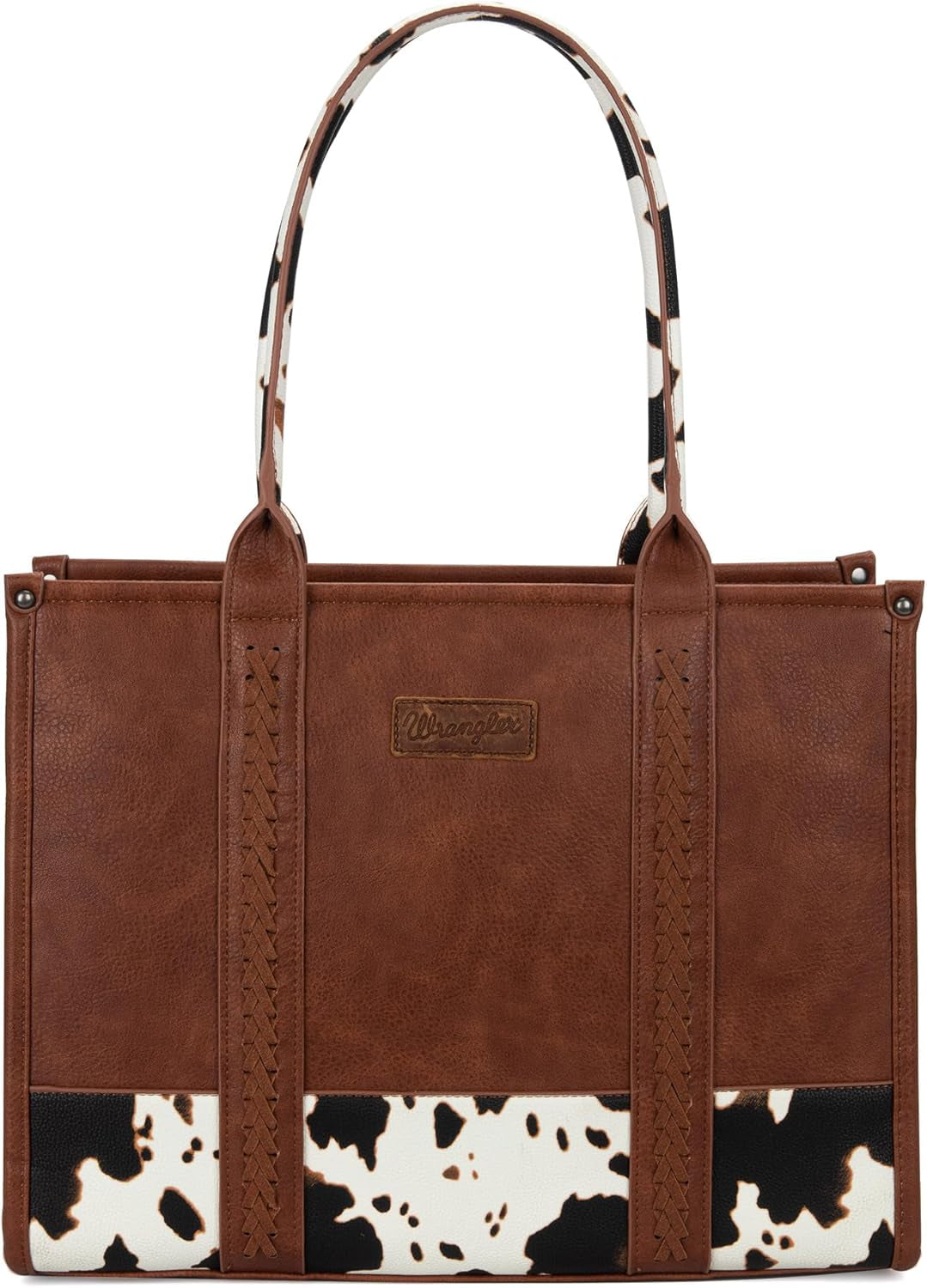 × Wrangler Tote Bag for Women Western Cow Print Purse Designer Top Handle Handbags