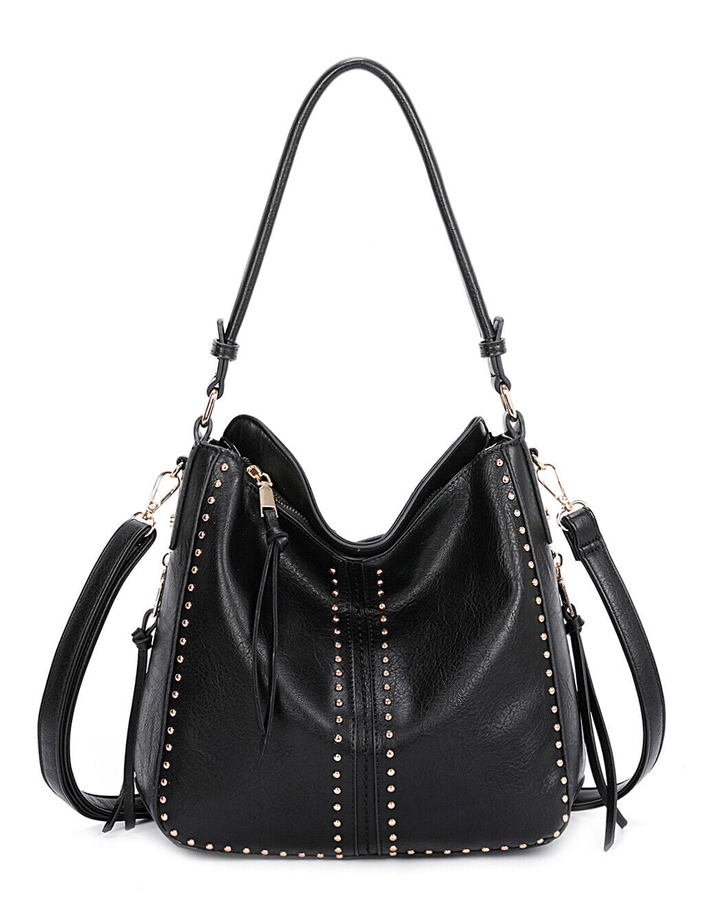Concealed Carry Hobo Crossbody Purse Leather Shoulder Bag Women Handbag Wallet