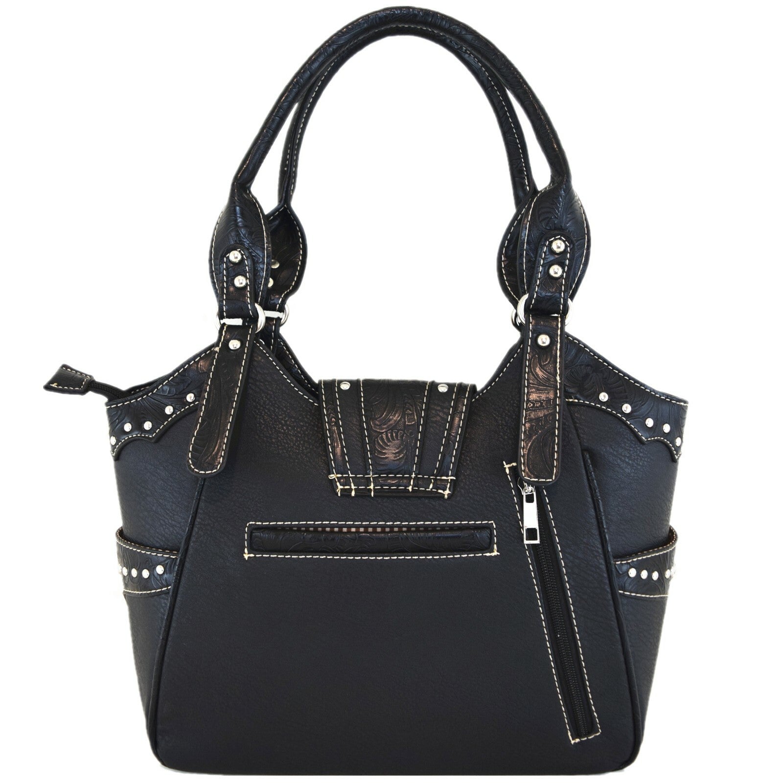 Western Buckle Country Handbag Concealed Carry Purse Women'S Shoulder Bag Wallet