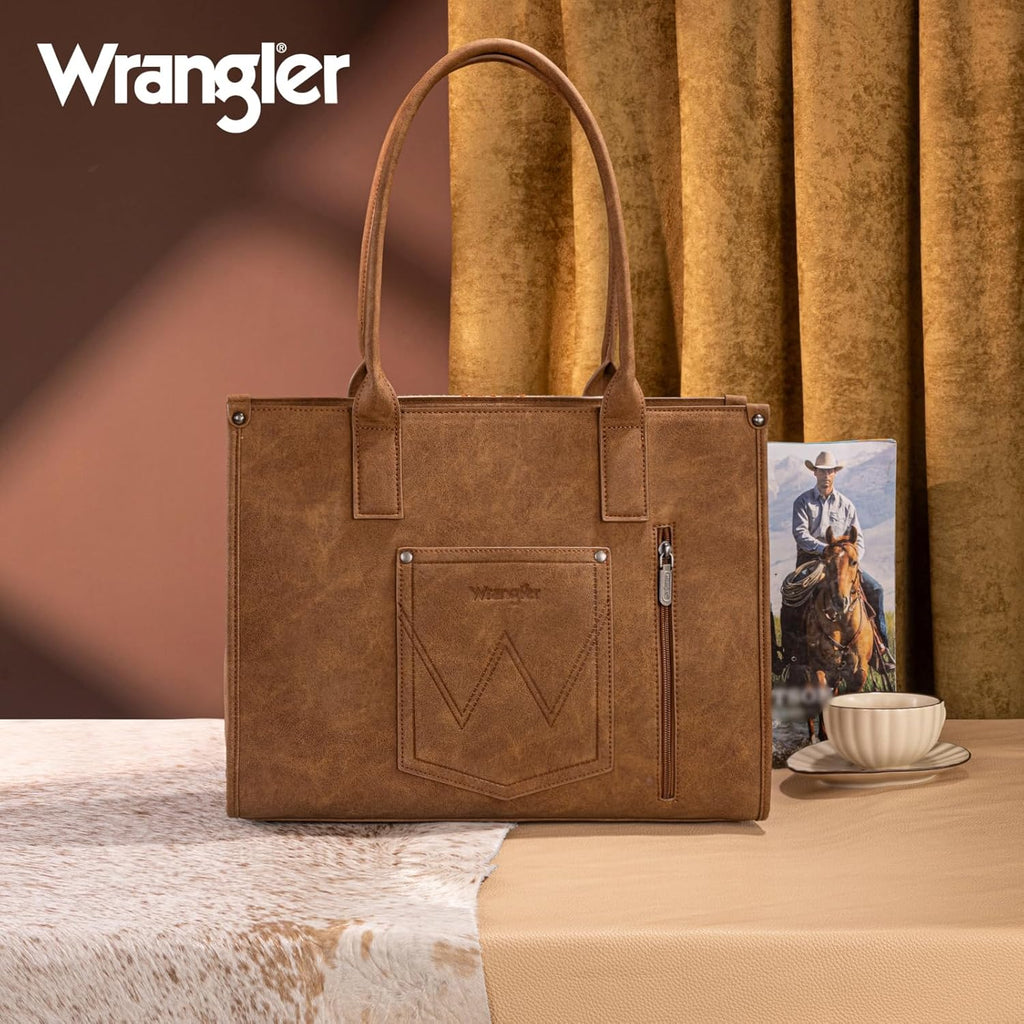 × Wrangler Aztec Tote Bag for Women Western Shoulder Purse Top Handle Handbag