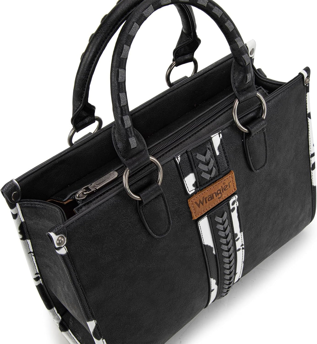 Wrangler Animal Print Tote Bag for Women Western Purse Boho Top Handle Satchel Handbag