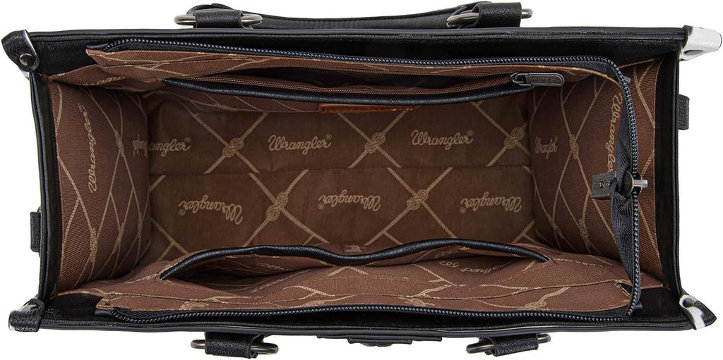 Wrangler Animal Print Tote Bag for Women Western Purse Boho Top Handle Satchel Handbag