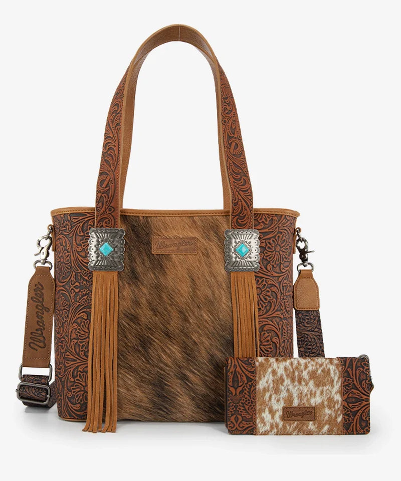 Cowhide Fringe Concealed Carry Purse