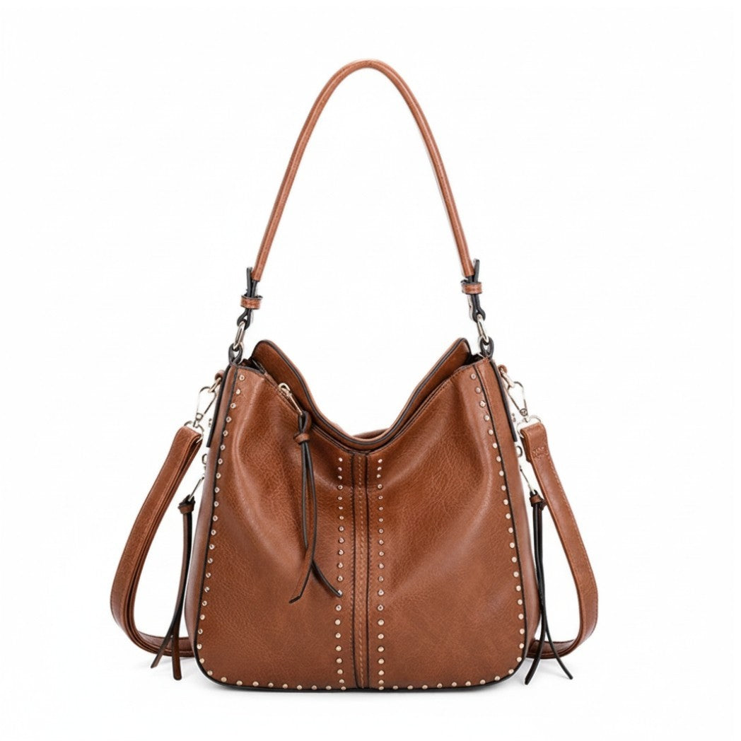 Concealed Carry Hobo Crossbody Purse Leather Shoulder Bag Women Handbag Wallet