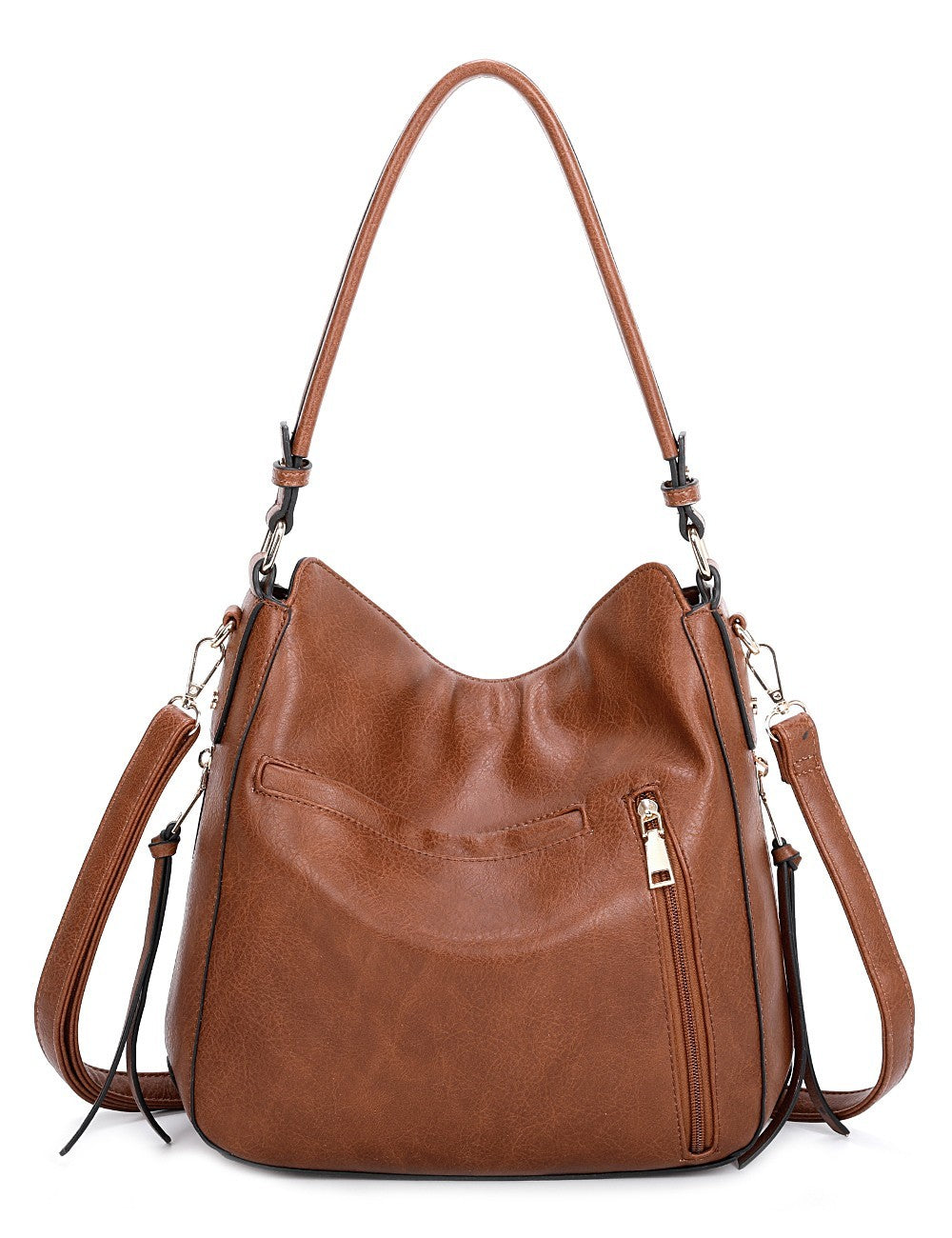 Concealed Carry Hobo Crossbody Purse Leather Shoulder Bag Women Handbag Wallet