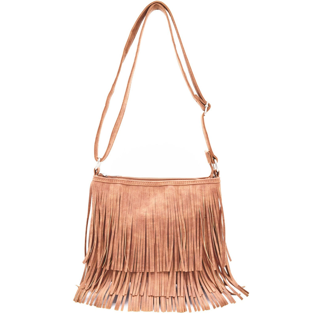 Fringe Crossbody Handbag Women Western Style Concealed Carry Purse Shoulder Bags