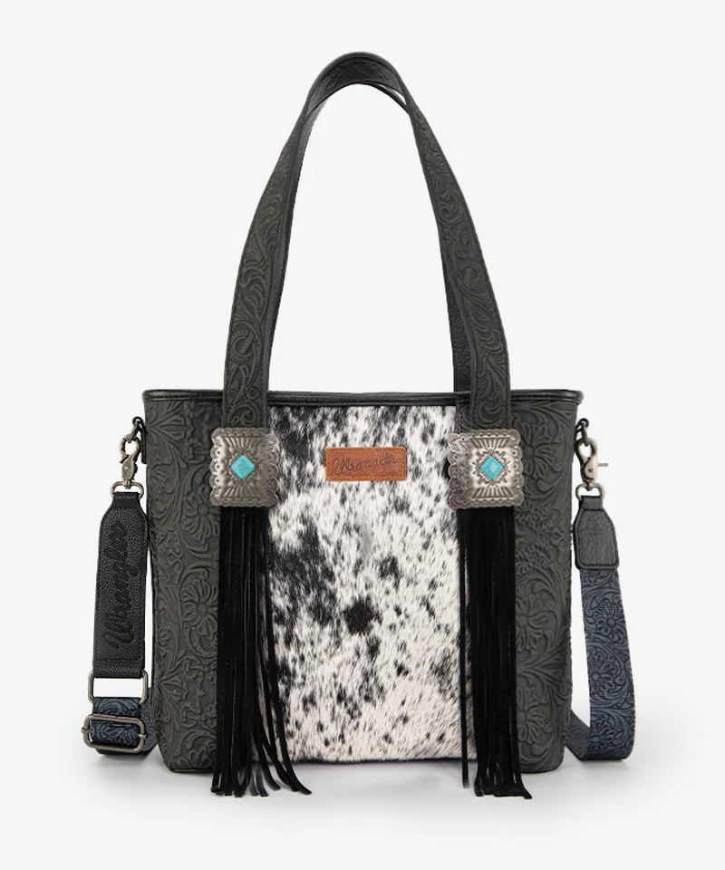 Cowhide Fringe Concealed Carry Purse