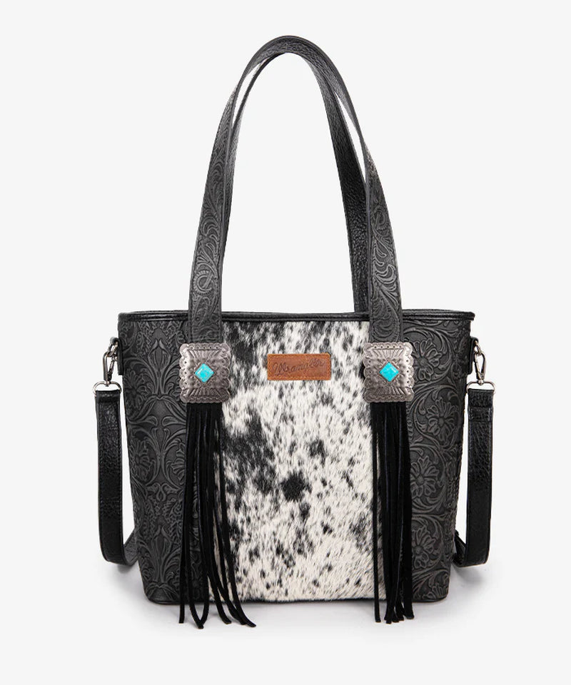 Cowhide Fringe Concealed Carry Purse