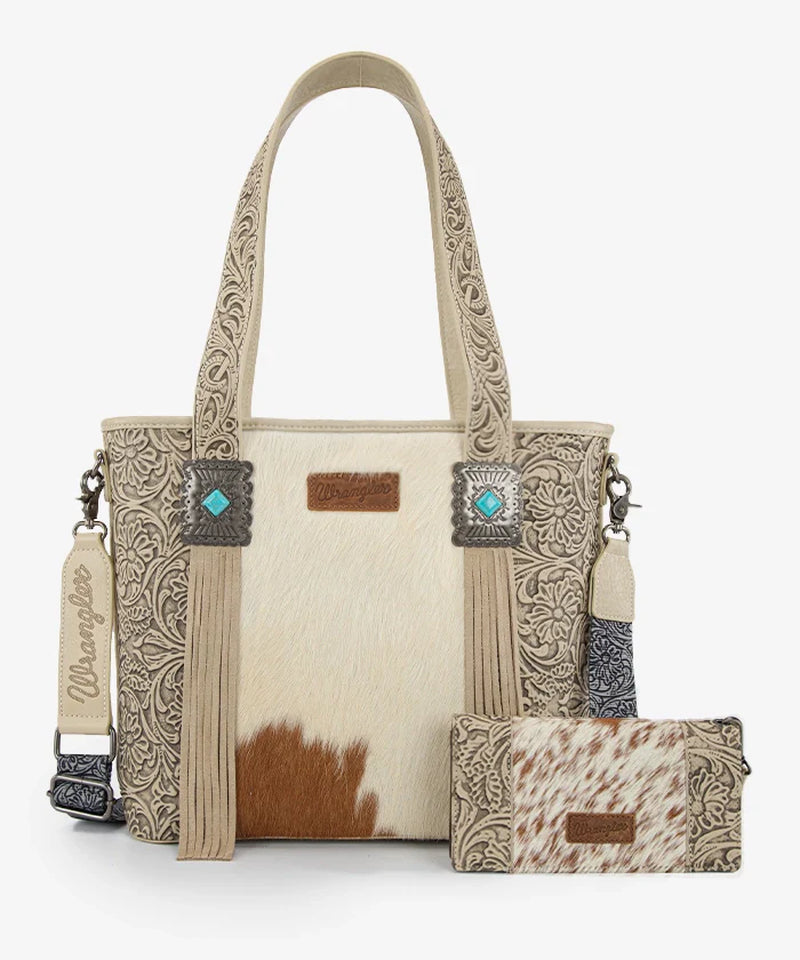 Cowhide Fringe Concealed Carry Purse