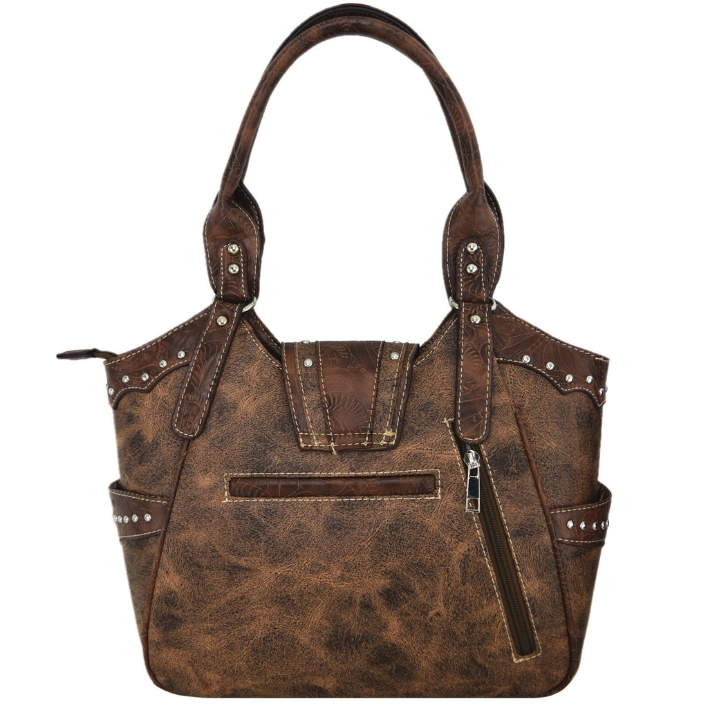 Western Buckle Country Handbag Concealed Carry Purse Women'S Shoulder Bag Wallet