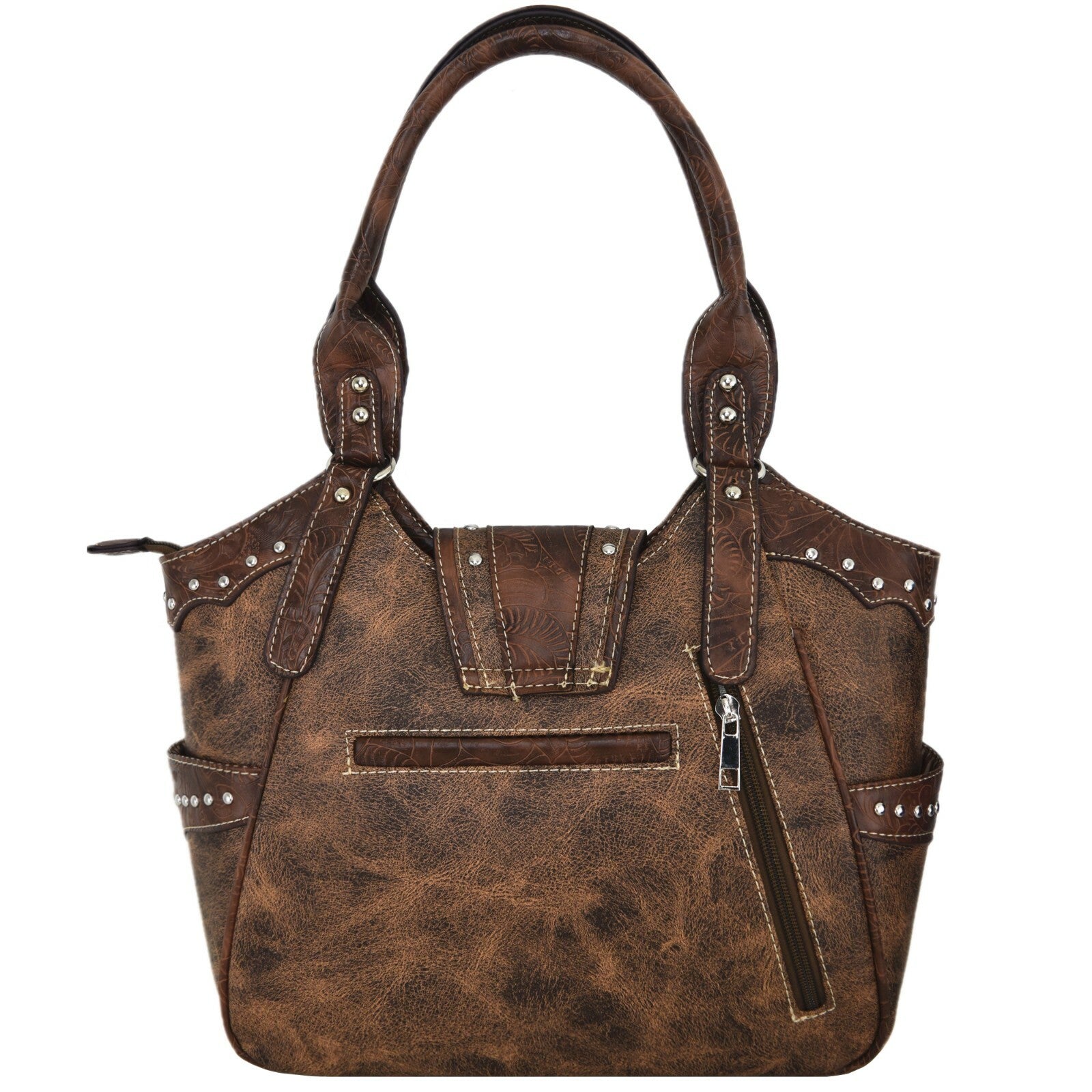 Western Buckle Country Handbag Concealed Carry Purse Women'S Shoulder Bag Wallet