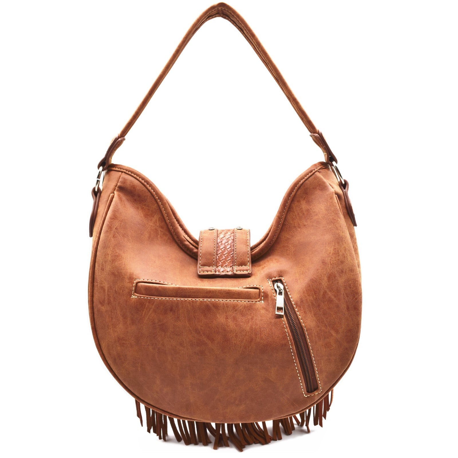 Western Fringe Conchos Handbag Concealed Carry Purse Women Shoulder Bag Wallets