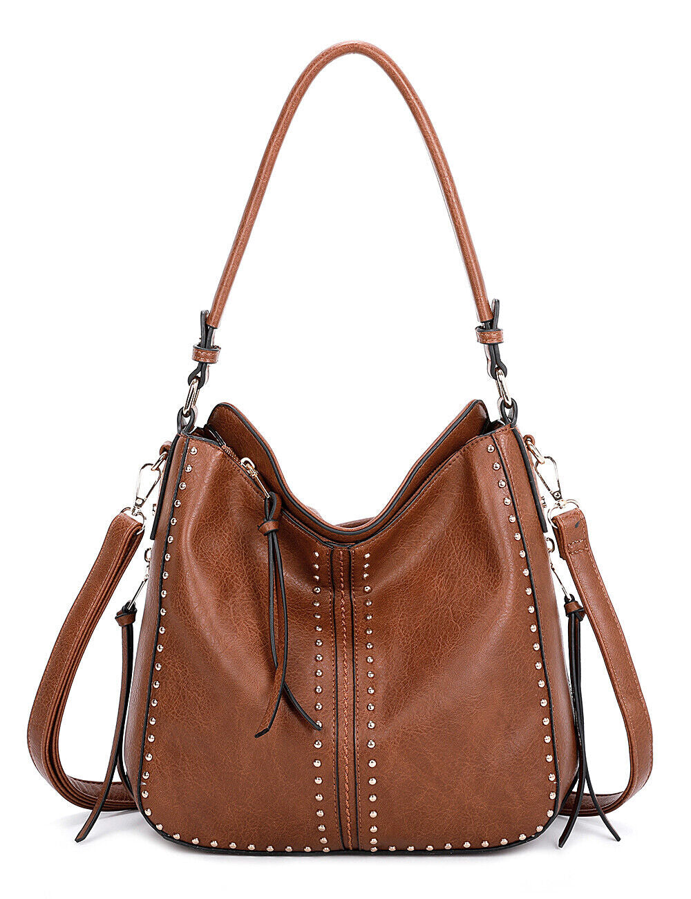 Concealed Carry Hobo Crossbody Purse Leather Shoulder Bag Women Handbag Wallet