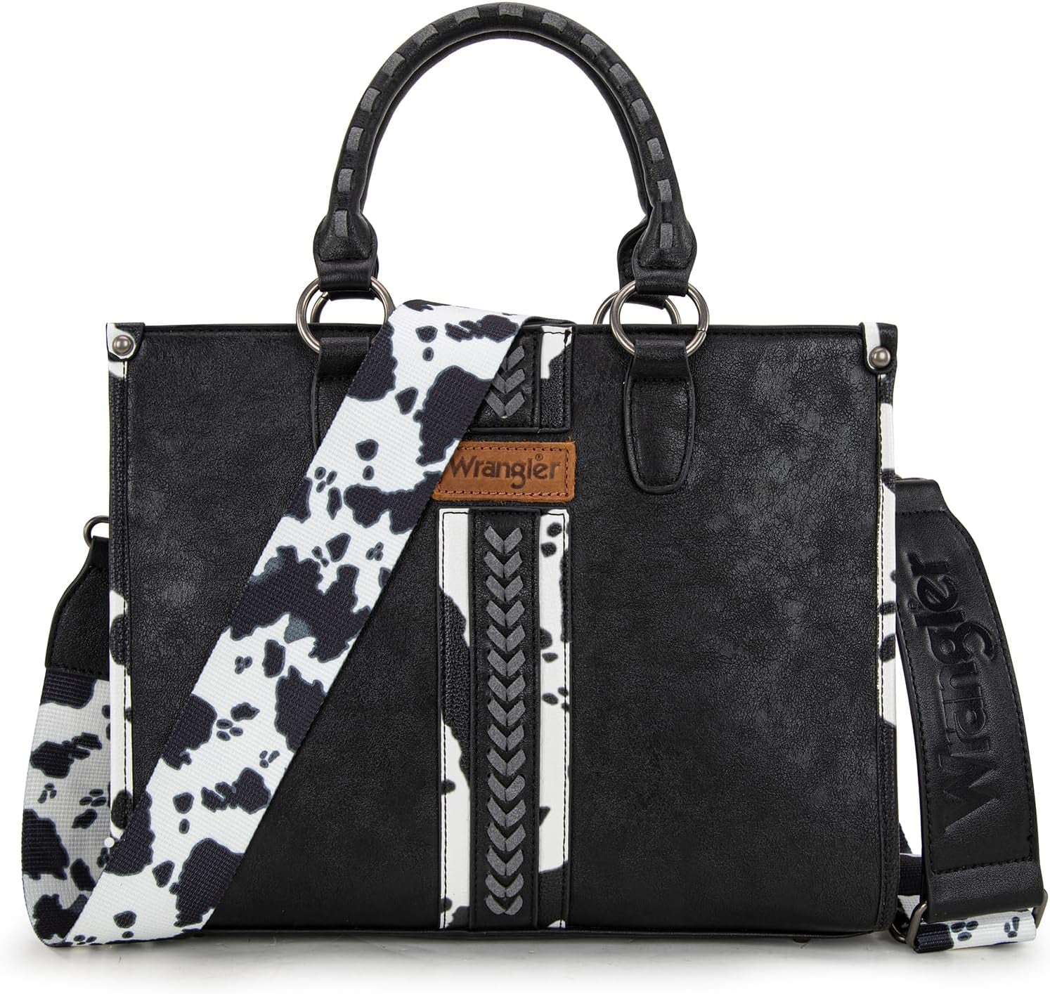 Wrangler Animal Print Tote Bag for Women Western Purse Boho Top Handle Satchel Handbag