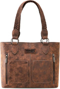 Distressed Tote Bag for Women Western Purse Multi Pockets Handbags and Shoulder Bag