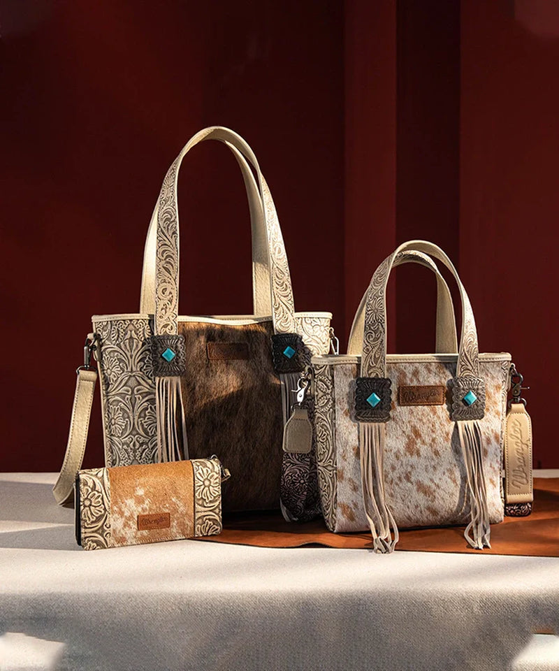 Cowhide Fringe Concealed Carry Purse