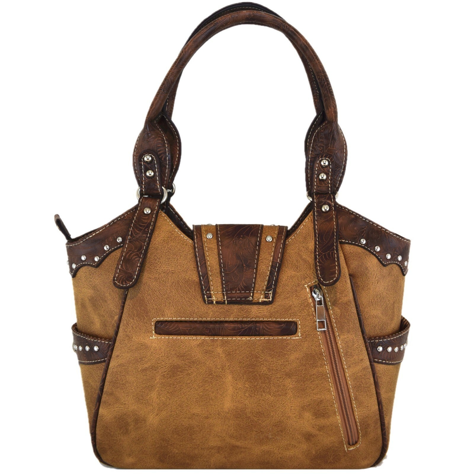 Western Buckle Country Handbag Concealed Carry Purse Women'S Shoulder Bag Wallet