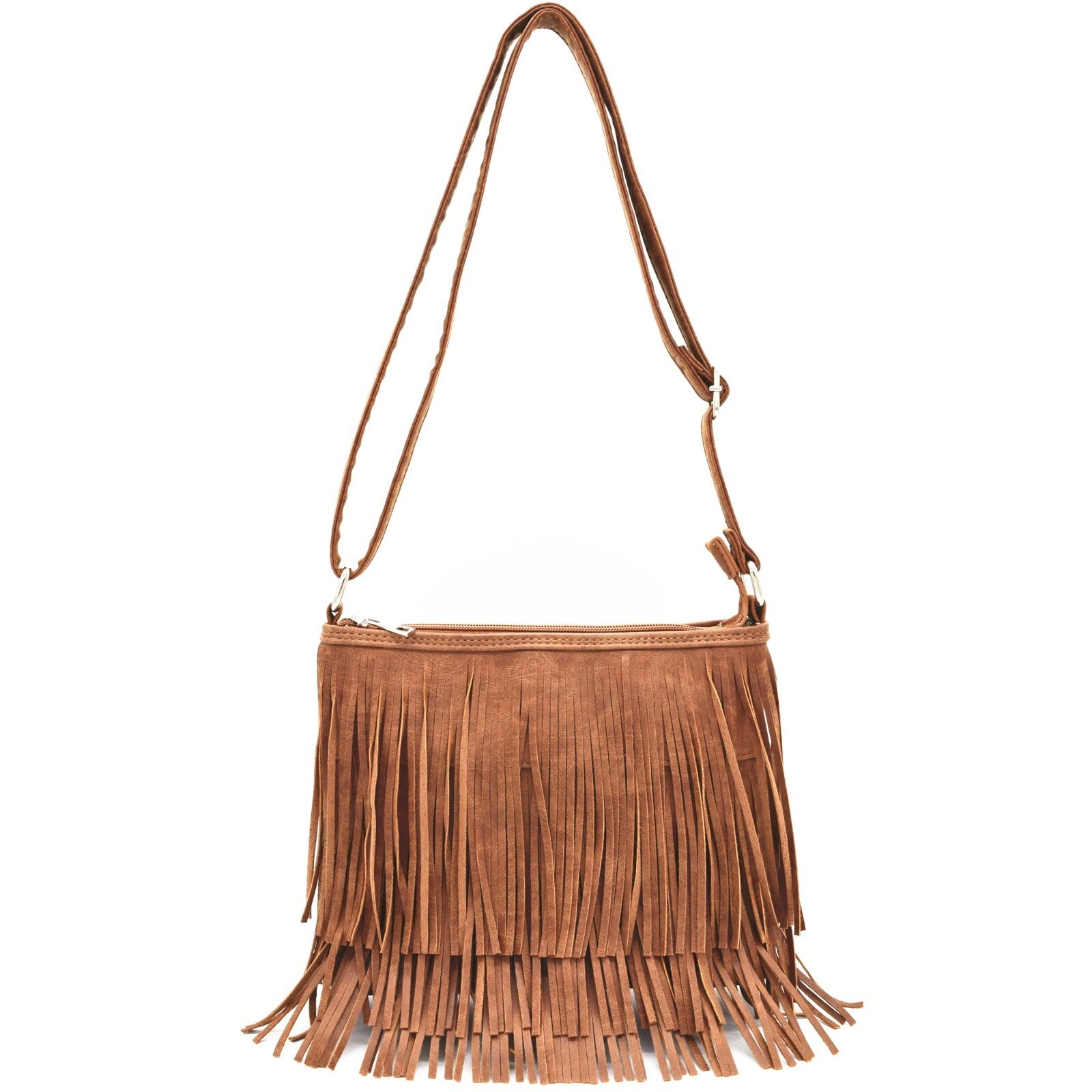 Fringe Crossbody Handbag Women Western Style Concealed Carry Purse Shoulder Bags