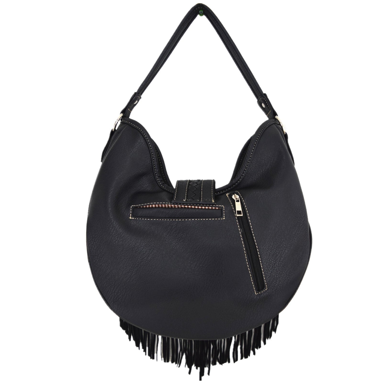 Western Fringe Conchos Handbag Concealed Carry Purse Women Shoulder Bag Wallets