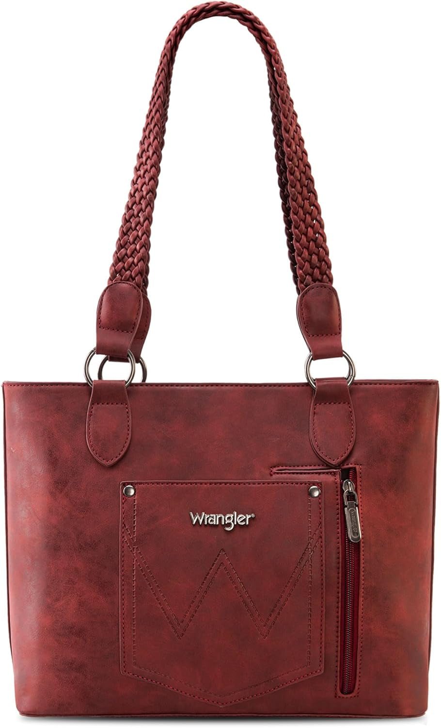 Distressed Tote Bag for Women Western Purse Multi Pockets Handbags and Shoulder Bag