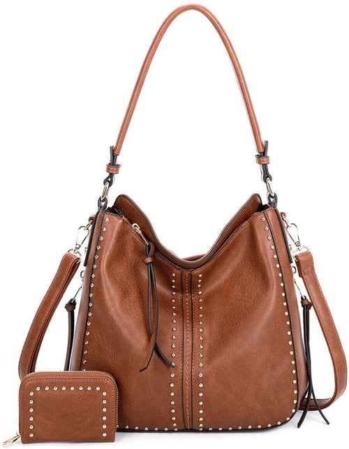 Concealed Carry Hobo Crossbody Purse Leather Shoulder Bag Women Handbag Wallet