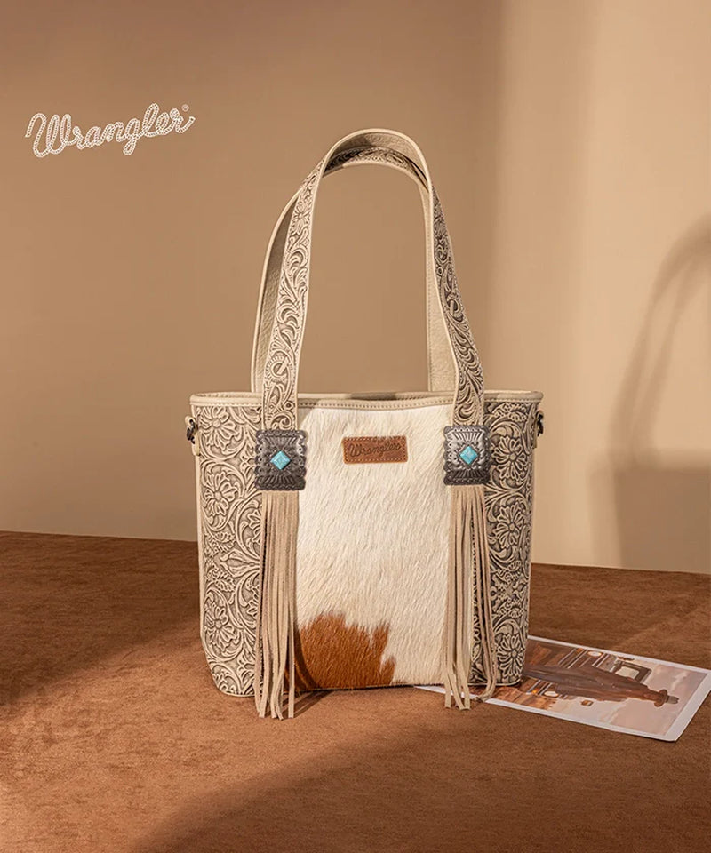 Cowhide Fringe Concealed Carry Purse