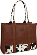 × Wrangler Tote Bag for Women Western Cow Print Purse Designer Top Handle Handbags