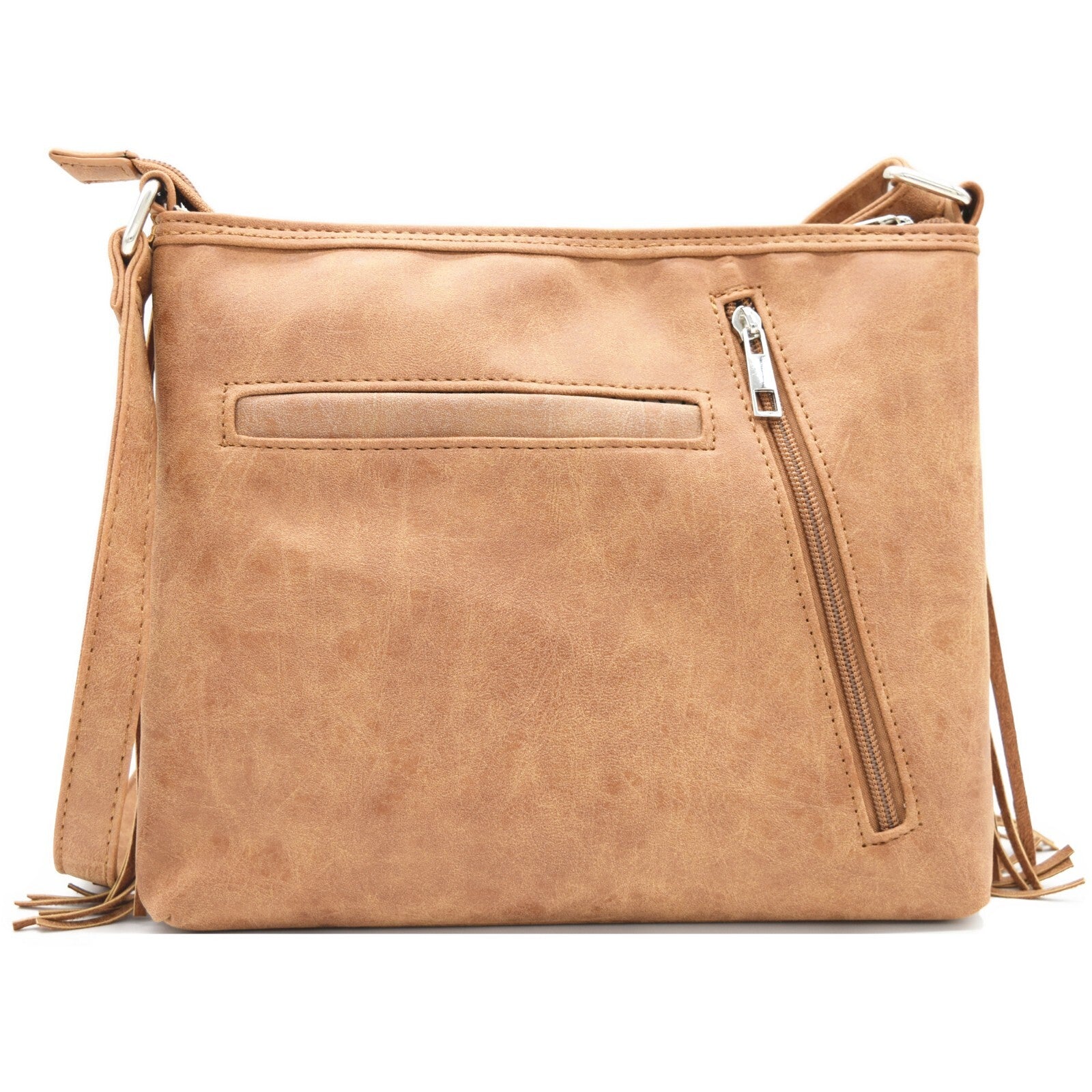 Fringe Crossbody Handbag Women Western Style Concealed Carry Purse Shoulder Bags