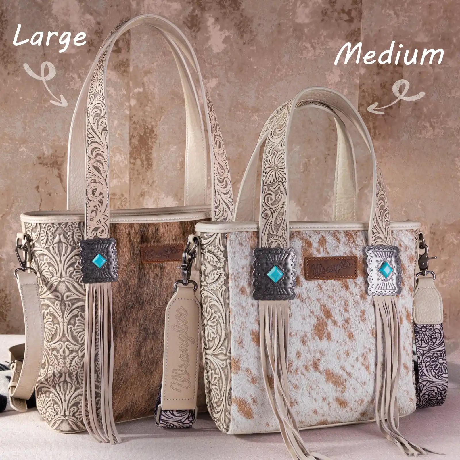 Cowhide Fringe Concealed Carry Purse