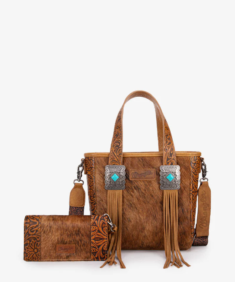 Cowhide Fringe Concealed Carry Purse