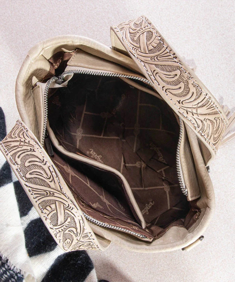 Cowhide Fringe Concealed Carry Purse