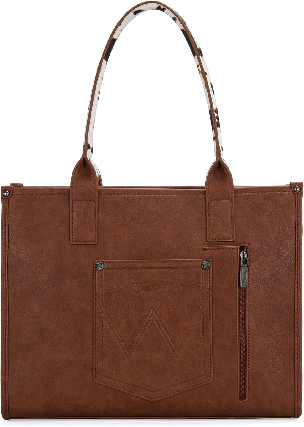 × Wrangler Tote Bag for Women Western Cow Print Purse Designer Top Handle Handbags