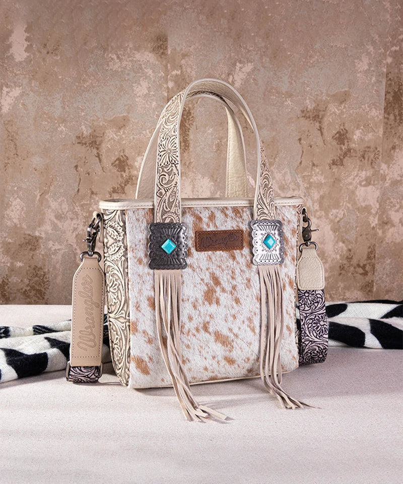 Cowhide Fringe Concealed Carry Purse