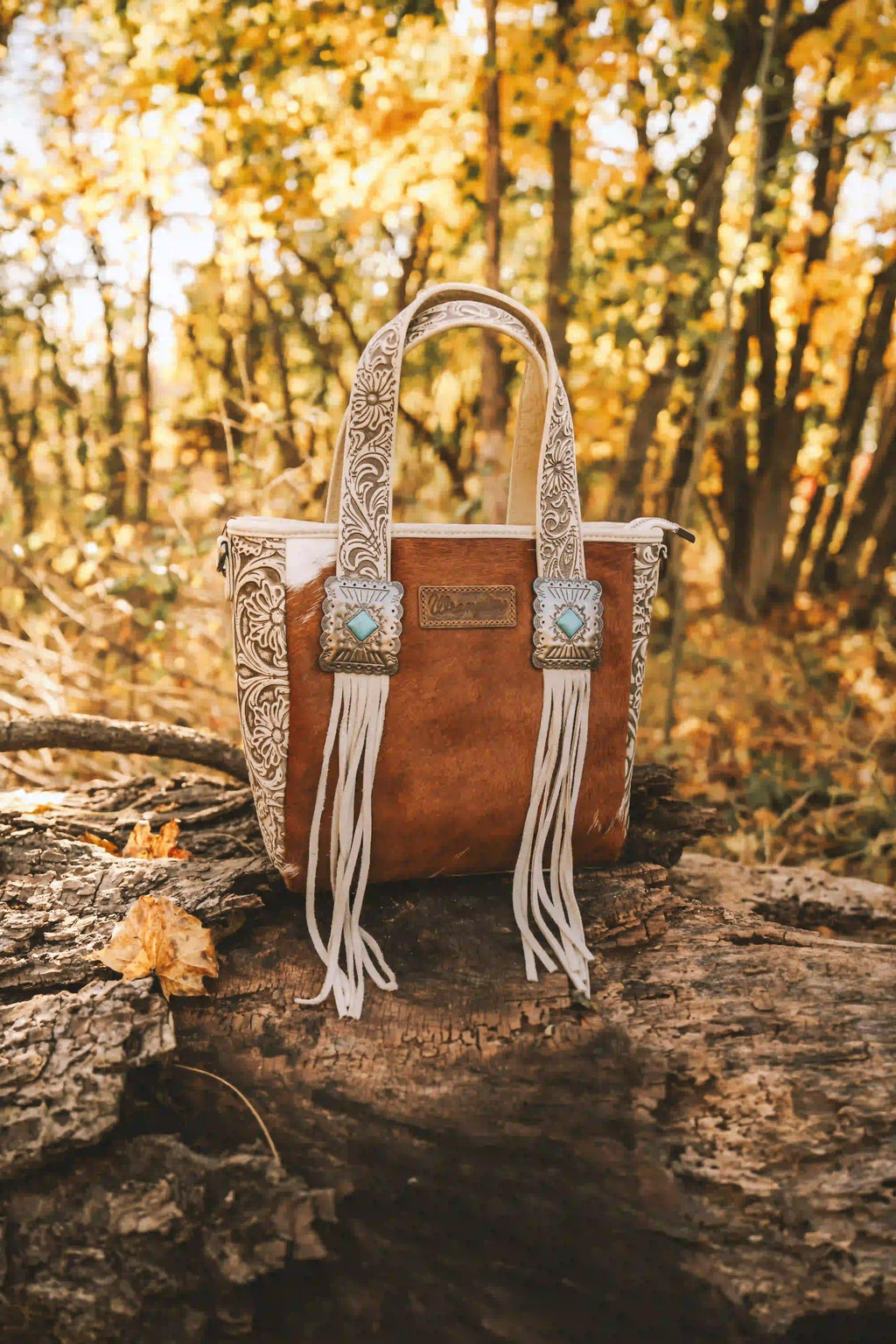 Cowhide Fringe Concealed Carry Purse